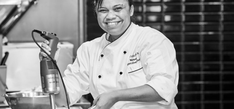 Chef Marlene Makinson, captain of the kitchen